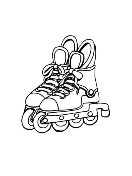 Роликовые коньки раскраска
