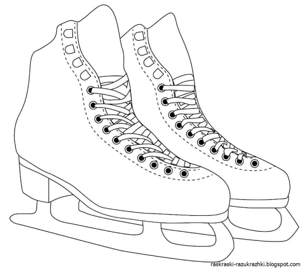 Коньки раскраска