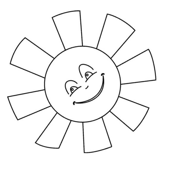Солнышко карандашом