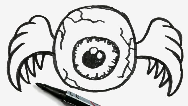 Рисунки на Хэллоуин карандашом