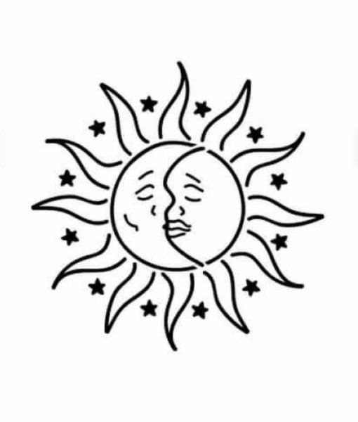 Тату солнце эскизы для девушек