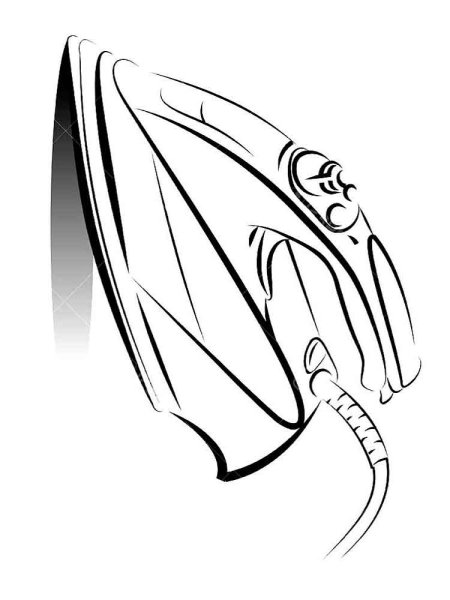 Утюг раскраска для детей