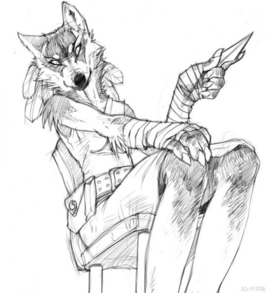 Фурри раскраска