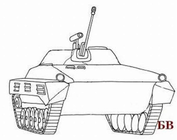 Раскраска бронетранспортер БТР-80а