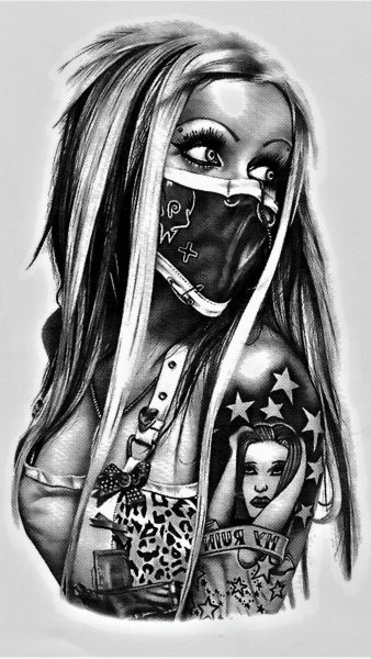 Раскраски для девочек крутые девчонки