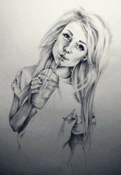 Картинки для срисовки девушки