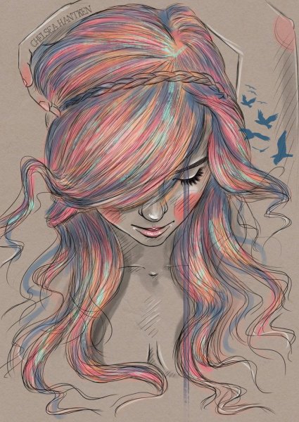 Нарисовать девушку