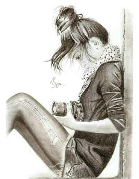 Девушка рисунок