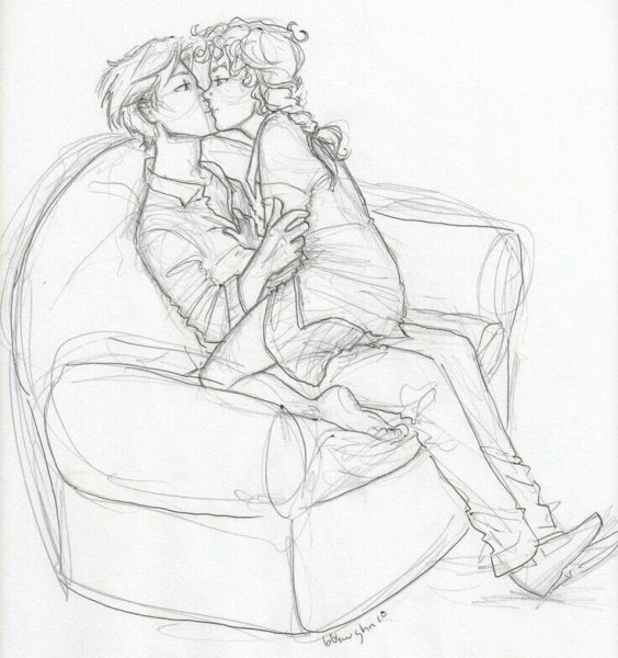 Влюбленные карандашом