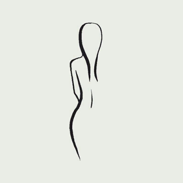 Очертания фигуры девушки