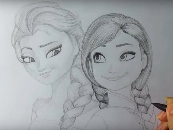 Как нарисовать Холодное сердце Эльза