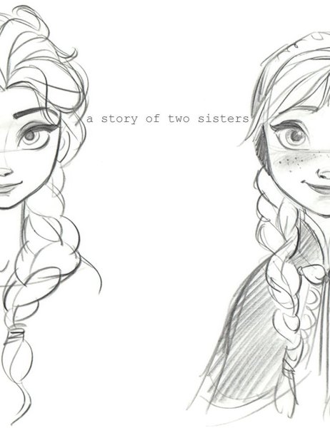 Рисунки для срисовки Эльза