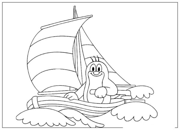 Рисунки кораблей легкие