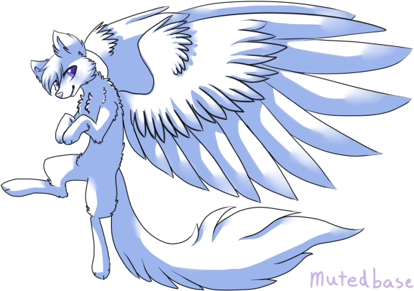 Лайн кошки с крыльями