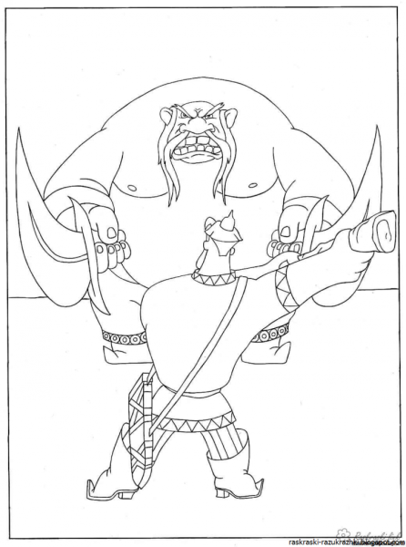 Илья Муромец карандашом рисунок по этапно