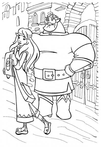 Разукрашку Илья Муромца