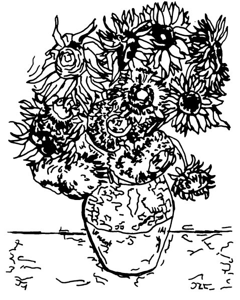 Ван Гог натюрморт с подсолнухами