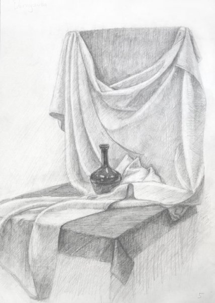 Рисование складок и драпировок