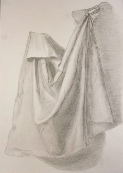 Сложная драпировка рисунок