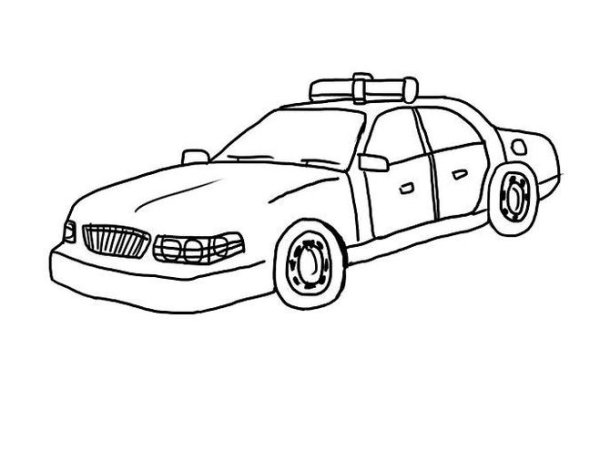 Нарисовать полицейскую машину