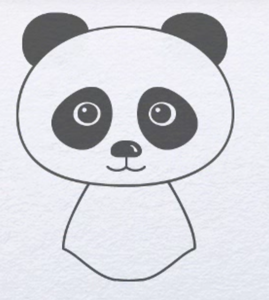 Как нарисовать панду пошагово