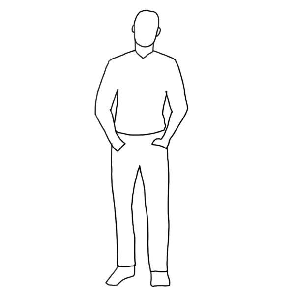Рисунок человека в полный рост