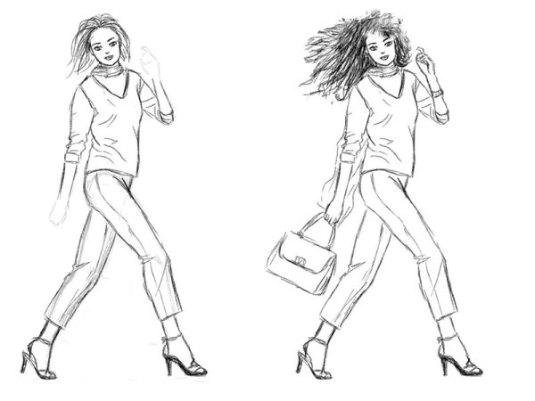 Рисунок человека в полный рост