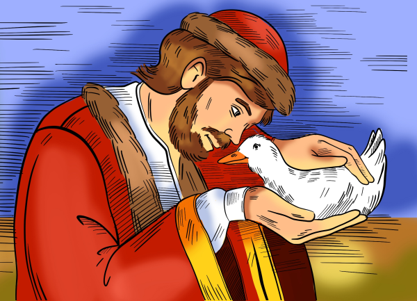 Рисунок к сказке белая уточка