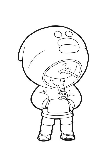 Раскраска Браво старс Леон