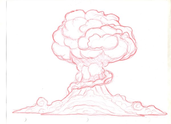 Ядерный взрыв эскиз