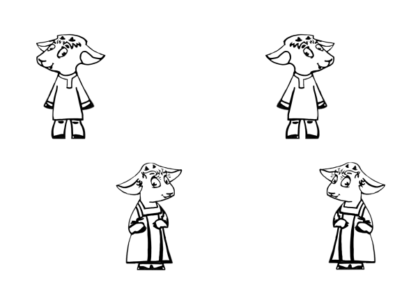 Волк и семеро козлят рисунок