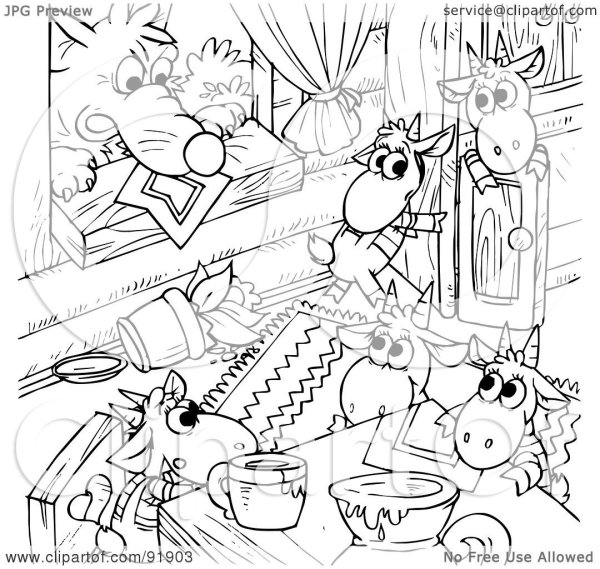 Задания для детей раскраска семеро козлят