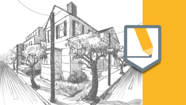 Городской дом в перспективе