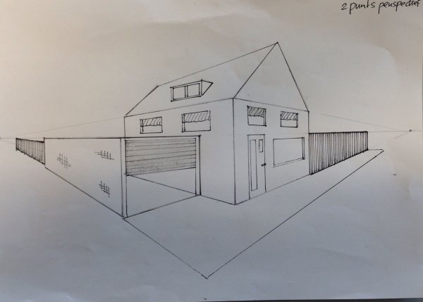 Рисование зданий в перспективе