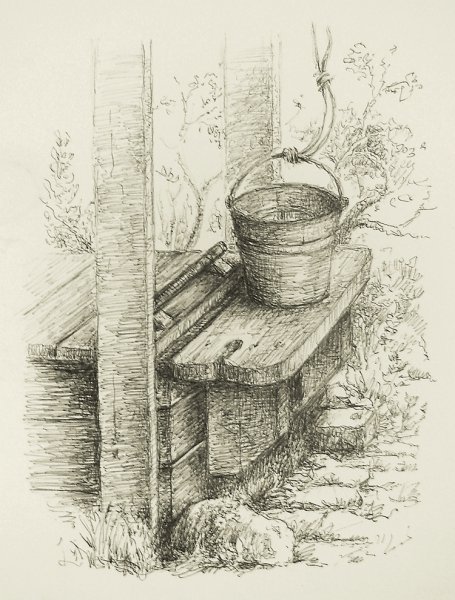 Колодец журавль картина