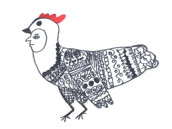 Рисунок к сказке чёрная курица или подземные жители