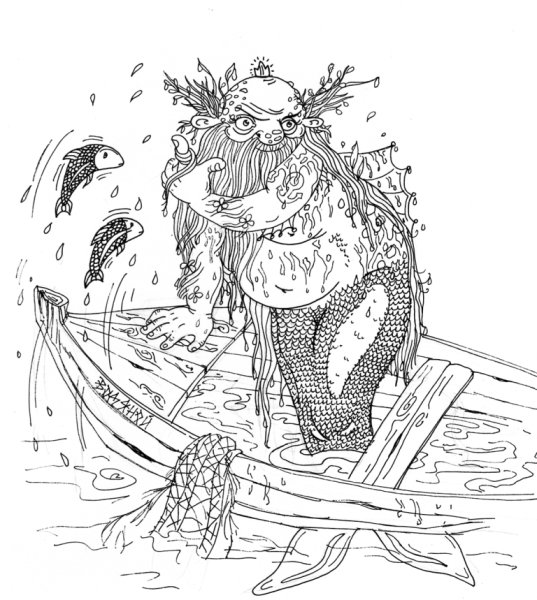 Водяной рисунок легкий