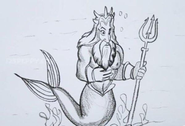 Раскраска водяной дракон