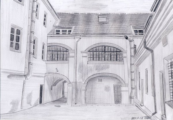 Зарисовка двора