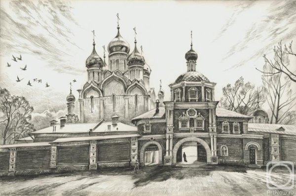 Картина художника Бикашова храмы