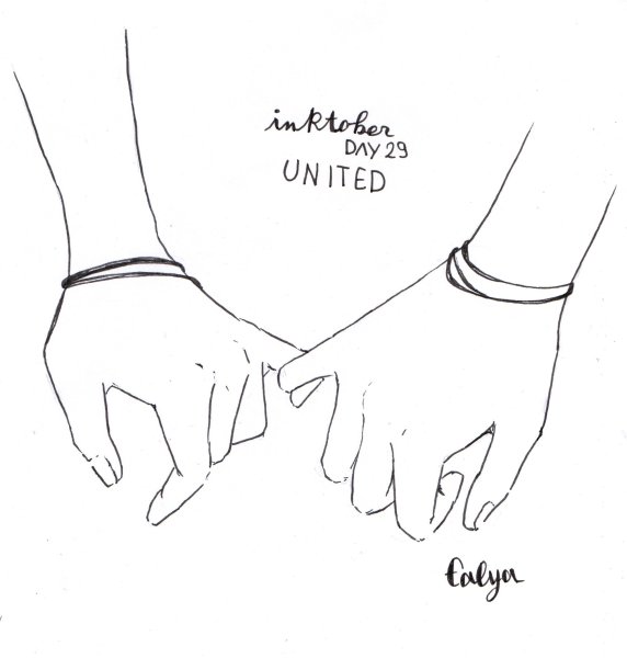 Бружба рисунок корондаш