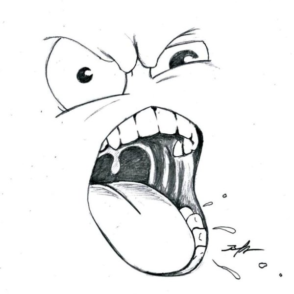 Злость рисунок карандашом