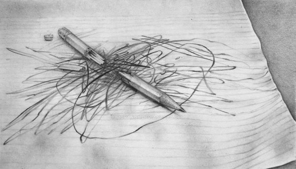 Карандашные зарисовки злость