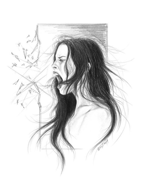 Злость рисунок карандашом