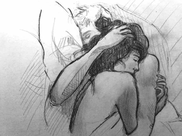 Объятия рисунок