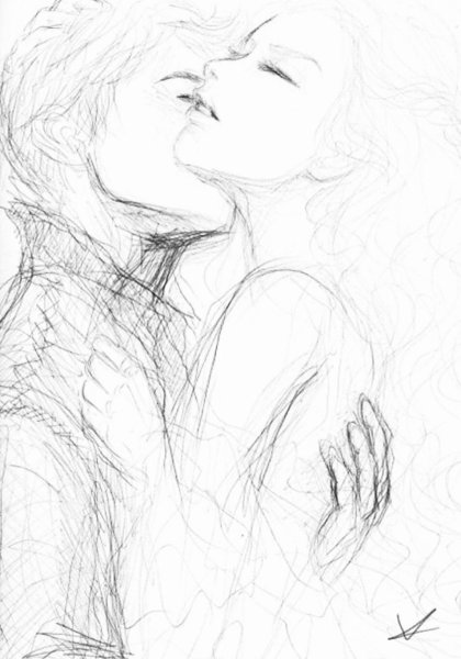 Картинки для срисовки парень и девушка