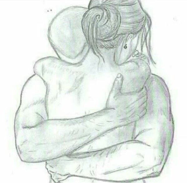 Обнимаю рисунок