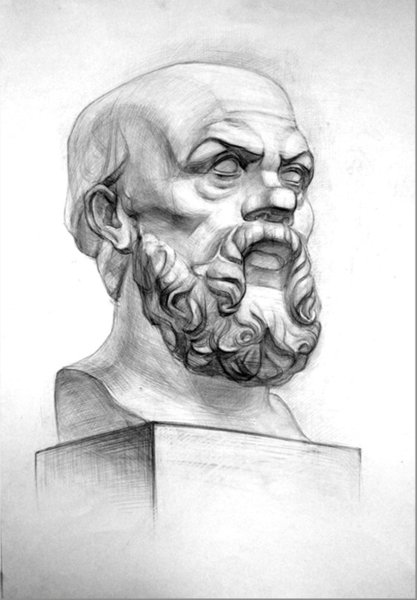 Сократ построение гипсовой головы