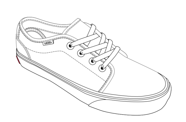 Кеды раскраска