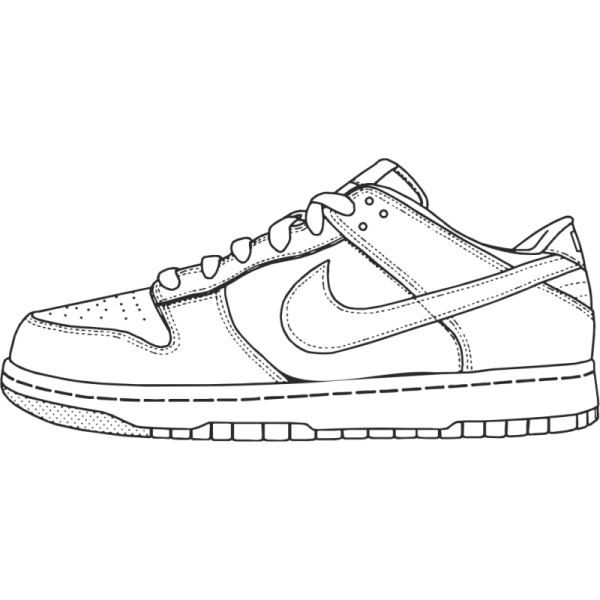 Раскраска найк АИР Форс